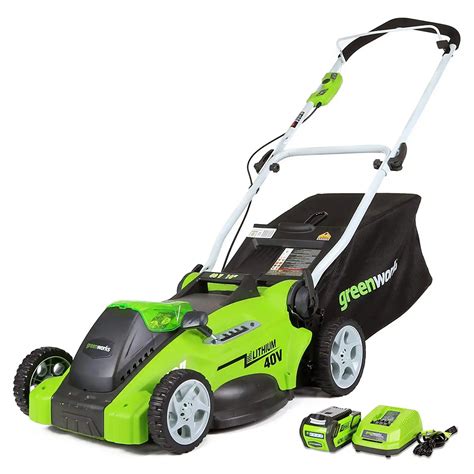 small electric lawn mower with grass box|cordless mower for small yards.